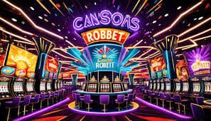 Giao diện chơi casino trực tuyến trên nền đen hiện đại